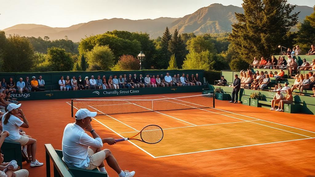 Club championship match in front of members
